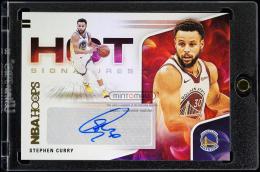 2020-21 Panini Hoops #49 Stephen Curry Hot Signatures Golden State Warriors