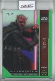 2023 Topps Finest Star Wars Maul Green Refractors #FN-82【21/99】