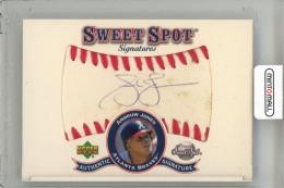 2001 UPPER DECK Sweet Spot Andruw Jones Signatures #SAJ Atlanta Braves
