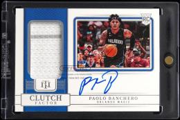 2022-23 Panini National Treasures #37 Paolo Banchero Clutch Factor Signatures【39/49】 Orlando Magic