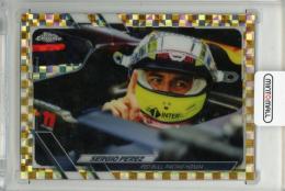 2021 TOPPS Chrome Formula 1 Sergio Perez Gold Checker Flag #46【31/50】 Red Bull Racing Honda