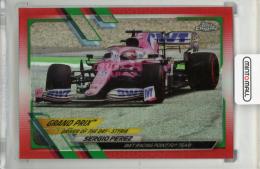 2021 TOPPS Chrome Formula 1 Sergio Perez/Driver of the Day Red Green Refractors #169 BWT Racing Point F1 Team
