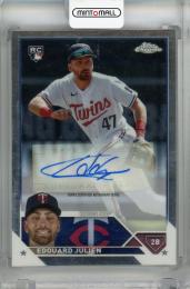 2023 Topps Chrome Update Series Edouard Julien Chrome Update Autographs #AC-EJU RC ※へこみあり Minnesota Twins