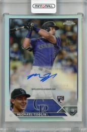 2023 Topps Chrome Update Series Michael Toglia Chrome Update Autographs Refractor #AC-MT RC 【135/499】 Colorado Rockies