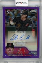 2023 Topps Chrome Update Series Corbin Carroll Chrome Update Autographs Purple #AC-CCA RC 【040/250】 Arizona Diamondbacks