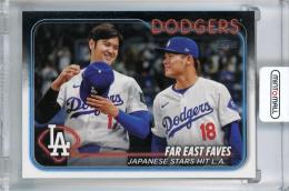 2024 Topps Update Series Shohei Ohtani / Yoshinobu Yamamoto Combo Card #US13 Los Angeles Dodgers