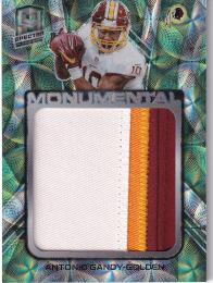 2020 Panini Spectra Football  Washington Redskins Antonio Gandy-Golden Monumental Memorabilia Relics, Neon Green Parallel 21/35