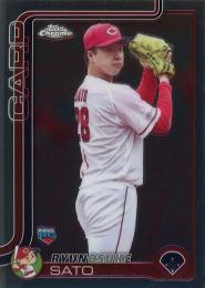 2025 TOPPS Chrome NPBプロ野球 #66 佐藤柳之介(広島) レギュラーカード RC