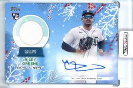 2023 Topps Holiday Riley Greene Autograph Relics【16/25】 Detroit Tigers