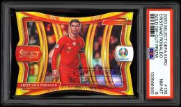 2020 Panini Select UEFA EURO #136 Cristiano Ronaldo Mezzanine Gold Die Cut Prizm【01/10】【PSA NM-MT 8】  (MSV#1635)