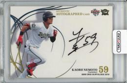 2019 BBM オリックス・バファローズ 根本薫 直筆サインカード【44/60】