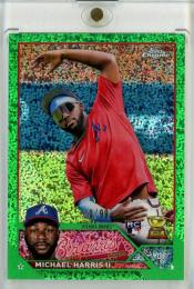 2023 Topps Chrome Michael Harris II Photo Variations Green Speckle Refractors【20/99】 Atlanta Braves