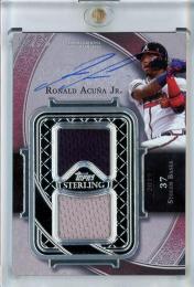 2022 Topps Sterling Ronald Acuna Sterling Swings Autograph Relics【12/25】 Atlanta Braves