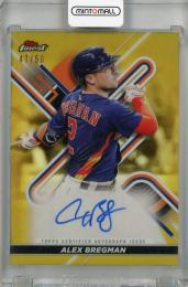 2022 Topps Finest Alex Bregman Finest Autographs Gold Refractor #FA-AB ※初期傷あり【47/50】 Houston Astros