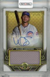 2022 Topps Triple Threads Willson Contreras Single Jumbo Relics Autographs #ASJR-WC ※傷あり【01/99(ファーストナンバー)】 Chicago Cubs