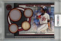 2023 Topps Museum Collection Eddie Murray Single-Player Primary Pieces Quad Relic Legends Ruby #SPPQRL-EM ※角折れ・白かけあり【03/10】 Baltimore Orioles