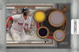 2023 Topps Museum Collection Triston Casas Single-Player Primary Pieces Quad Relics Copper #SPPPQR-TC RC【74/75】 Boston Red Sox