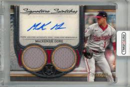 2023 Topps Museum Collection MacKenzie Gore Single-Player Signature Swatches Dual Relic Autographs #SWDRA-MG 【277/299】 Washington Nationals
