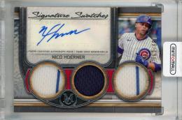 2023 Topps Museum Collection Nico Hoerner Single-Player Signature Swatches Triple Relic Autographs #SWTRA-NH ※白かけあり【159/199】 Chicago Cubs