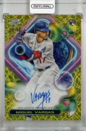 2023 Topps Cosmic Chrome Miguel Vargas Cosmic Chrome Autographs Gold Interstellar #CCA-MVA RC【15/50】 Los Angeles Dodgers