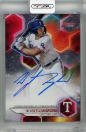 2023 Topps Bowman’s Best Wyatt Langford Best of 2023 Autographs #B23-WL  Texas Rangers