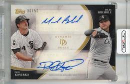 2023 Topps Dynamic Duals Paul Konerko/Mark Buehrle Autographs Black #10【30/50】 Chicago White Sox