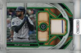 2023 Topps Tribute Riley Greene Triple Relics Green #TR-RG RC【81/99】 Detroit Tigers