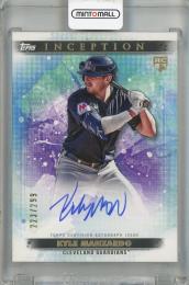 2024 Topps Inception Kyle Manzardo Base Rookie and Emerging Star Autographs #BRES-KM RC【223/299】 Cleveland Guardians