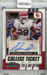 2021 Panini Contenders Draft Picks  Rhamondre Stevenson Autographs