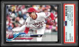 2018 Topps Update #US1 Shohei Ohtani White Jersey Photo Variations【PSA GEM MT 10】 Los Angeles Angels