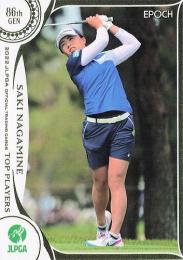 2022 エポック JLPGA 日本女子ゴルフ協会 オフィシャルトレーディングカード TOP PLAYERS #21 永峰咲希 レギュラーカード