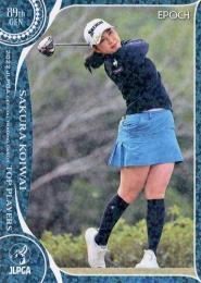 2022 エポック JLPGA 日本女子ゴルフ協会 オフィシャルトレーディングカード TOP PLAYERS #3 小祝さくら パラレル版 レギュラーカード