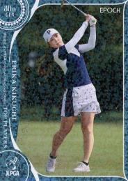 2022 エポック JLPGA 日本女子ゴルフ協会 オフィシャルトレーディングカード TOP PLAYERS #8 菊地絵理香 パラレル版 レギュラーカード
