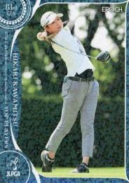 2022 エポック JLPGA 日本女子ゴルフ協会 オフィシャルトレーディングカード TOP PLAYERS #90 川満陽香理 パラレル版 レギュラーカード