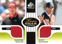 2012 UPPER DECK SP Game Used Golf  Hunter Mahan & Matt Kuchar Combo Event Used Shirt