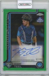 2025 TOPPS Pro Debut Chrome Autographs Green Refractors / KYLE TEEL(Charlotte Knights) 【67/99】