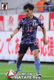 2022 カルビー サッカー日本代表チームチップス #33 旗手怜央 レギュラーカード