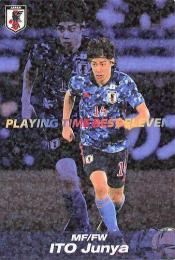 2022 カルビー サッカー日本代表チームチップス #BE-03 伊東純也 プレイングタイムベストイレブンカード インサートカード