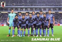 2022 カルビー サッカー日本代表チームチップス #C-1 2022.6.14対チュニジア戦スターティングメンバー チェックリストカード