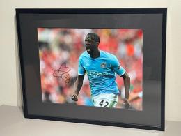 Yaya Toure Signed Manchester City Photo: FA Cup Semi Final Goal vs Manchester United