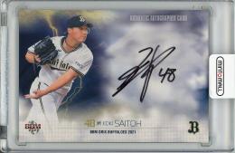 2021 BBM オリックス・バファローズ 齋藤綱記 直筆サインカード【23/60】