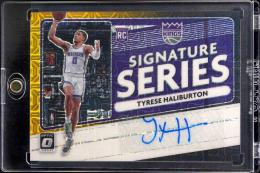 2020-21 Donruss Optic Tyrese Haliburton Signature Series Choice Black Gold #62 【3/8】 Sacrament Kings