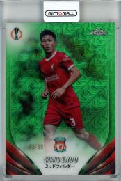 2023-24 Topps Chrome UEFA Japan edition Wataru Endo Green Mojo #170【93/99】 Livepool FC