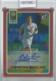 2023 Donruss FIFA Women’s World Cup  Christine Sinclair Base Set SP Autographs Red 49/99