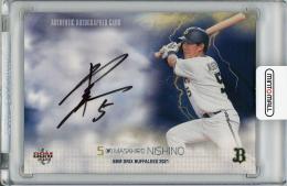 2021 BBM オリックス・バファローズ 西野真弘 直筆サインカード【21/90】