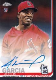 2019 Topps Chrome St. Louis Cardinals BB Adolis Garcia Rookie Autographs