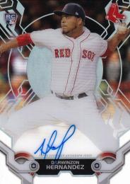 2019 Topps High Tek Boston Red Sox Darwinzon Hernandez Autographs