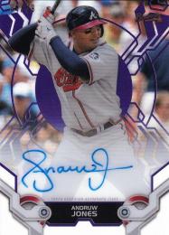 2019 Topps High Tek Atlanta Braves Andruw Jones Autographs Purpleパラレル版 34/99