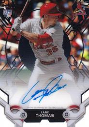 2019 Topps High Tek St. Louis Cardinals BB Lane Thomas Autographs Blackパラレル版 03/50