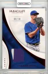 2017 PANINI Immaculate Collection Baseball Cole Hamels Immaculate Swatche 10枚限定 /6